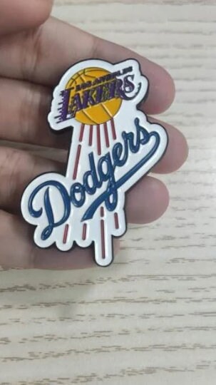 Los Angeles Dodgers Crossover 2.0 Lakers by @hatclub Pin