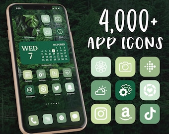 iOS 14 Icons Green | Green App Icons | iOS 14 Aesthetic | iPhone Icons