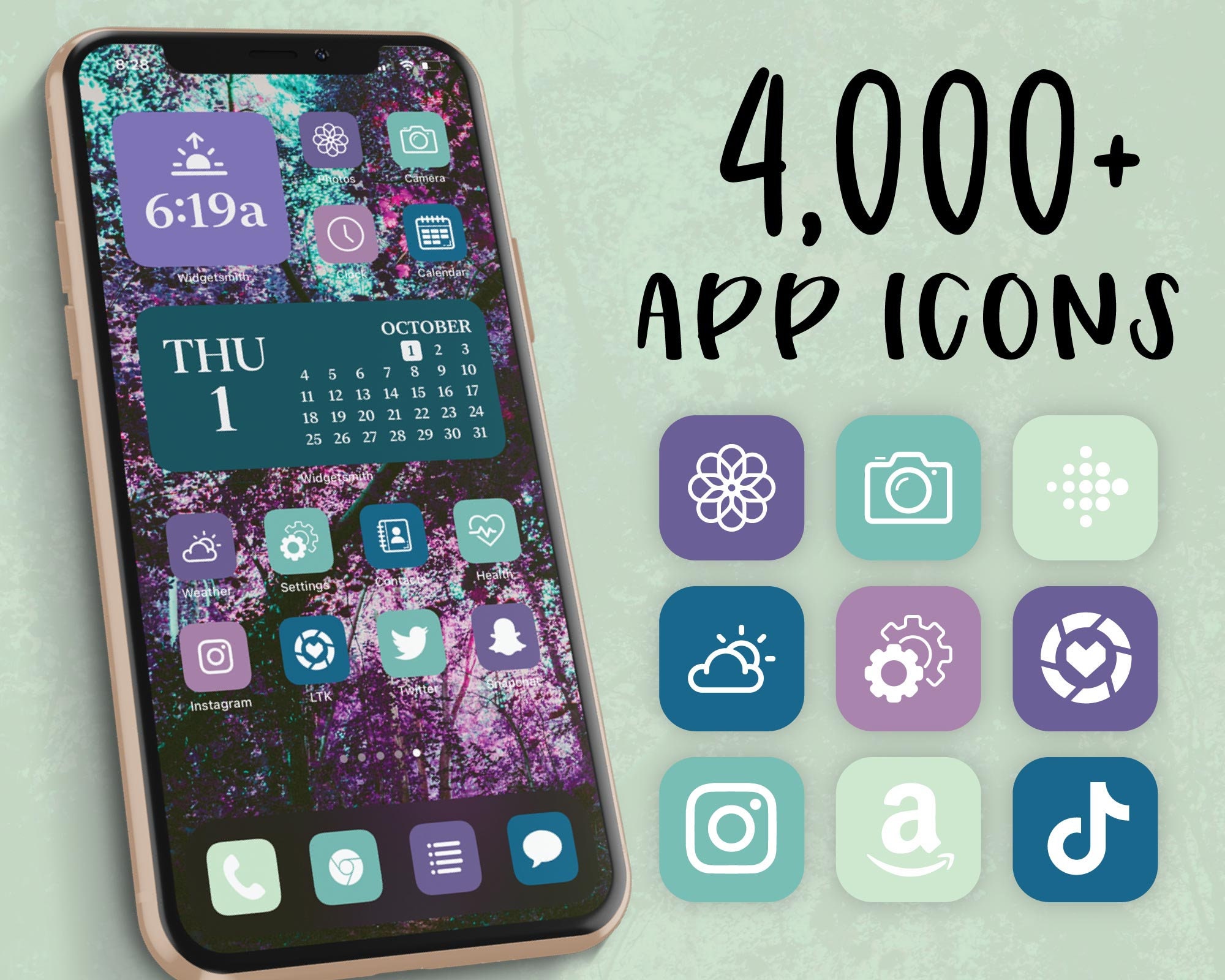 iOS 14 Icons Purple | iOS 14 Aesthetic | iPhone Icons | Purple App Icons