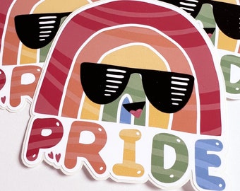 PRIDE  - Handmade Decal Sticker - LGBTQ Pride