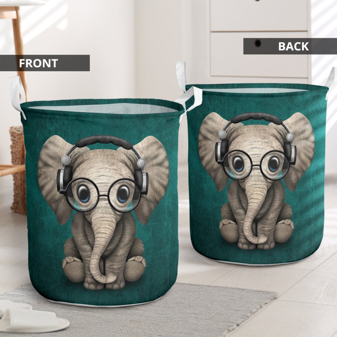 ELEPHANT laundry basket laundry hampergift for mom toy Etsy