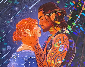 Nesta & Cassian *Holographic Print*