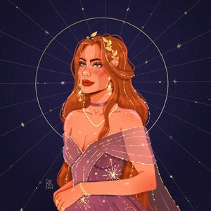 Elain *Gold Foil Print*