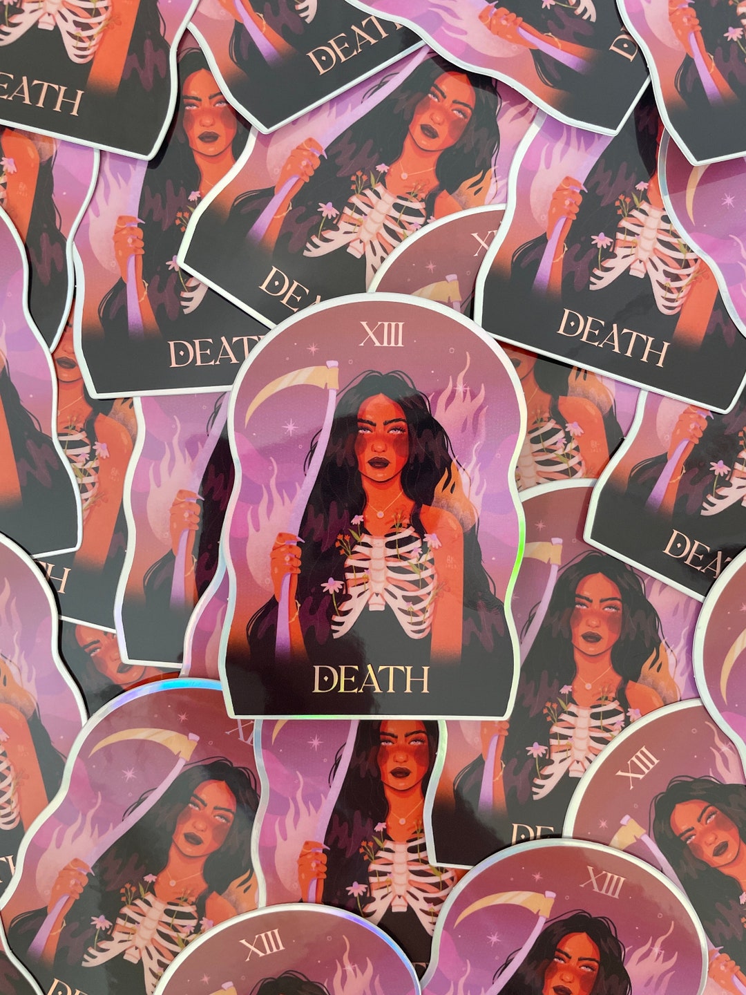 Death Holographic Sticker - Etsy