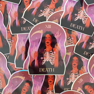 Death Holographischer Sticker
