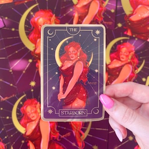 Pegatina de la carta del Tarot Starborn Bryce