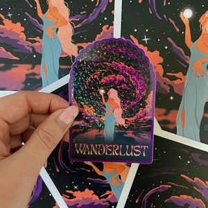 Fernweh Glitzer Sticker