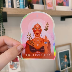 High Priestess  Holographic Sticker