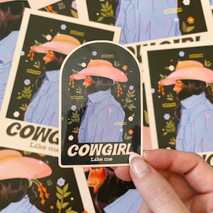 Cowgirl Like Me Dark Aufkleber