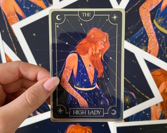 Adesivo per la carta dei tarocchi di High Lady Feyre