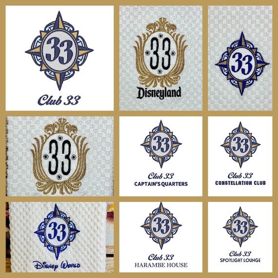 Club 33 Disneyland Walt Disney World Compass Logo Disney Inspired