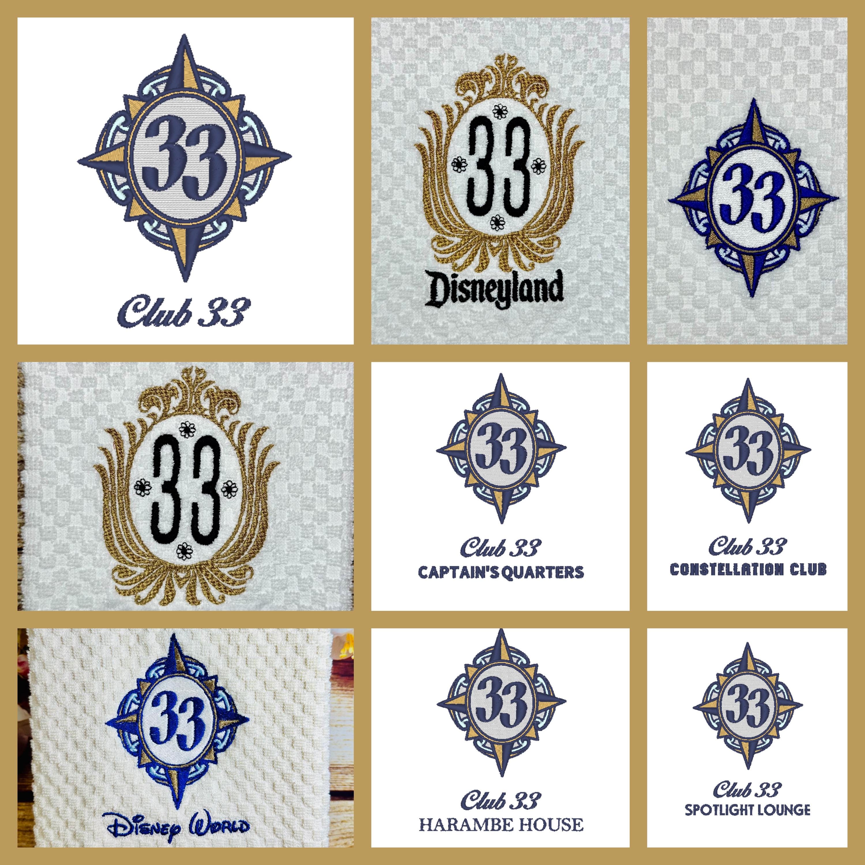 Club 33 Disneyland Walt Disney World Compass Logo Disney