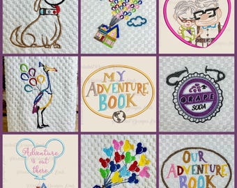 Up Carl & Ellie Kevin Dug Grape Soda Pixar Disney Inspired Embroidered Hand Towel for Kitchen Bathroom FREE PERSONALIZATION!
