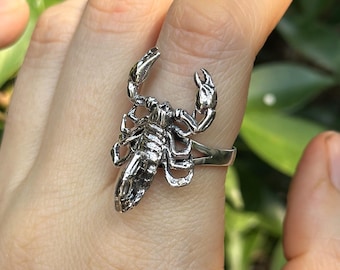 Ring Schorpioen STERLING SILVER 925 Schorpioen sterrenbeeld Rock Punk Goth