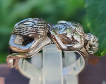 Erotic Ring STERLING SILVER 925 Kama Sutra Sexy Ring SEX Love Man