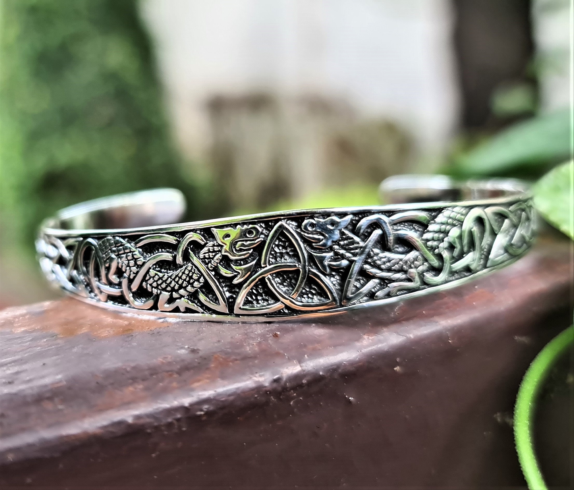 Triquetra Trinity Celtic Knot Bracelet STERLING SILVER 925 Celtic