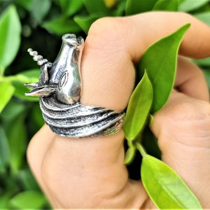 Unicorn Horse Ring STERLING SILVER 925 Legendary Creature Greek Mythology Symbol of Wisdom Pegasus Divine Stallion Heavy 21 grams