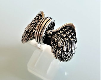 Winged Wheel Biker Pin – 1 1/4 Inch – Motorcycle Enamel Lapel Pin