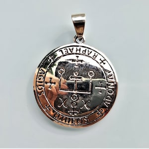 Archangel Raphael Seal Pendant Philosophical Sacred Talisman Sigil Of Raphael Archangel Seal Of Solomon Magical Amulet