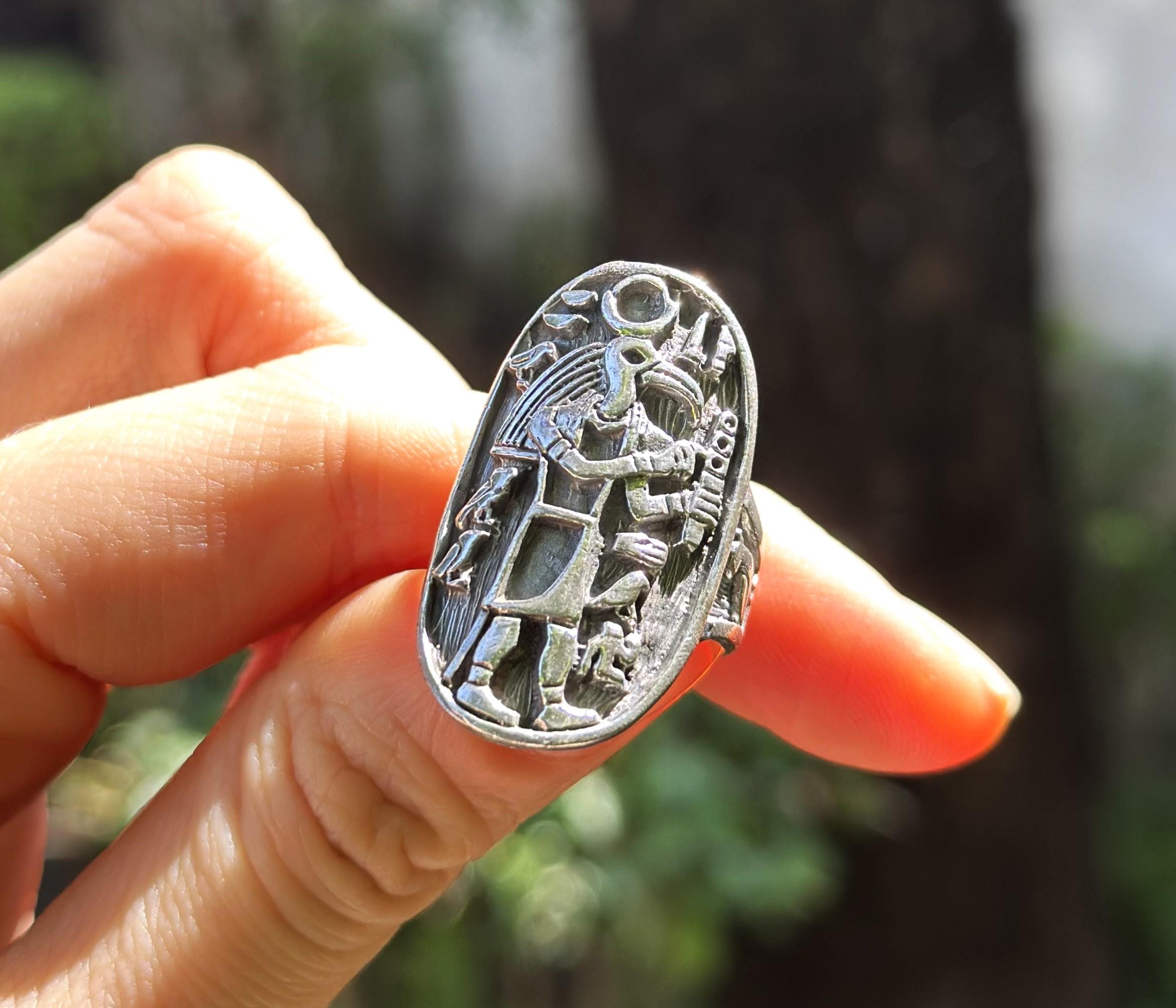 トート神リング スターリングシルバー 925 古代エジプトの知恵の神