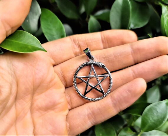 Small .925 Sterling Silver Pentagram Pendant & Necklace – Choose 16", 18", Or 24" Chain (Stainless Or Sterling Silver)