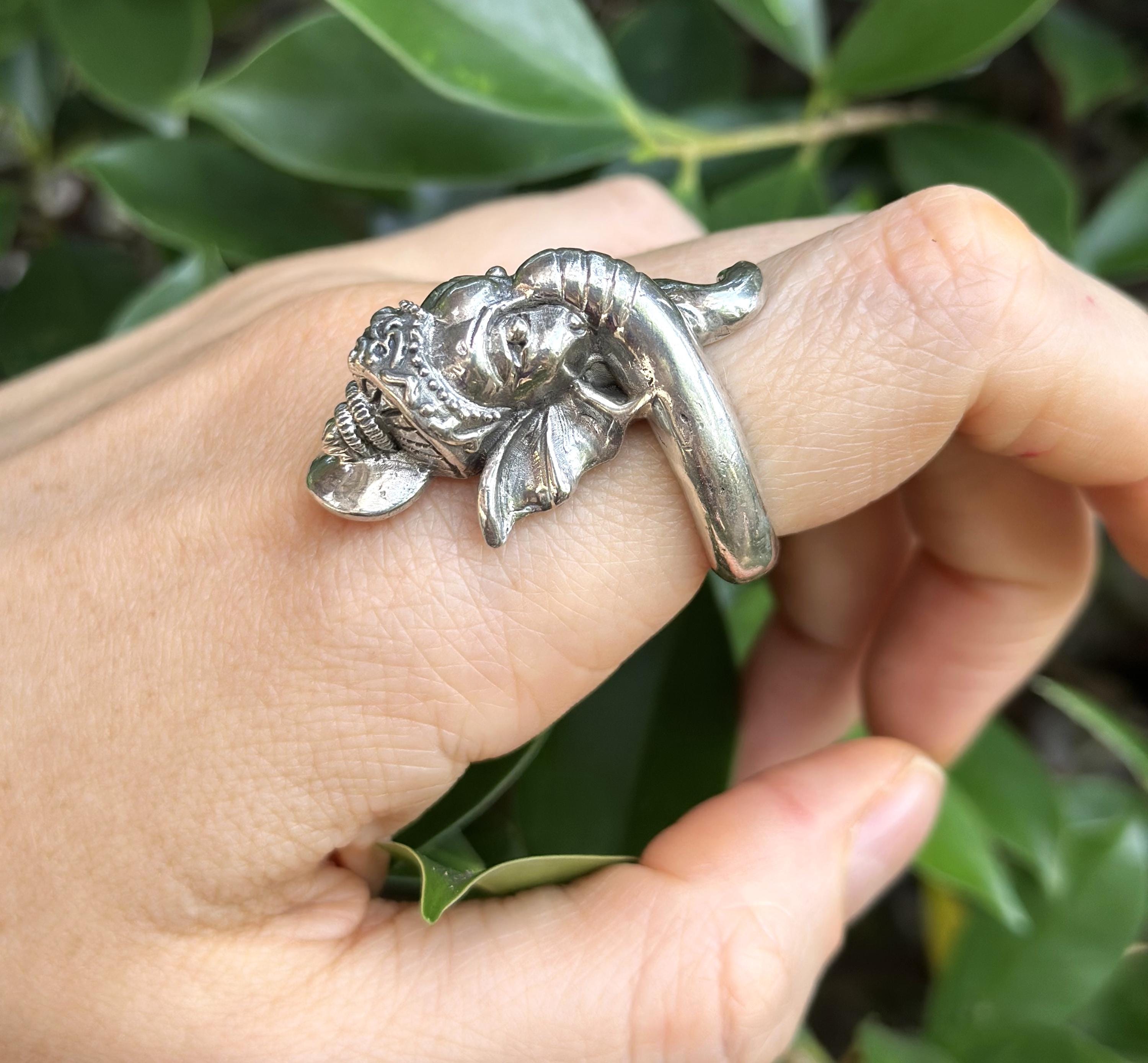 ガネーシャ925 ガネーシャリング 925 スターリングシルバー エレファントラップ