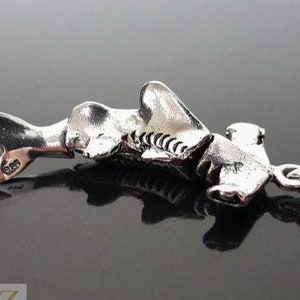 Shark Pendant STERLING SILVER 925 Hammerhead shark 3D Movable Hammer Head Shark Talisman Ocean Creature