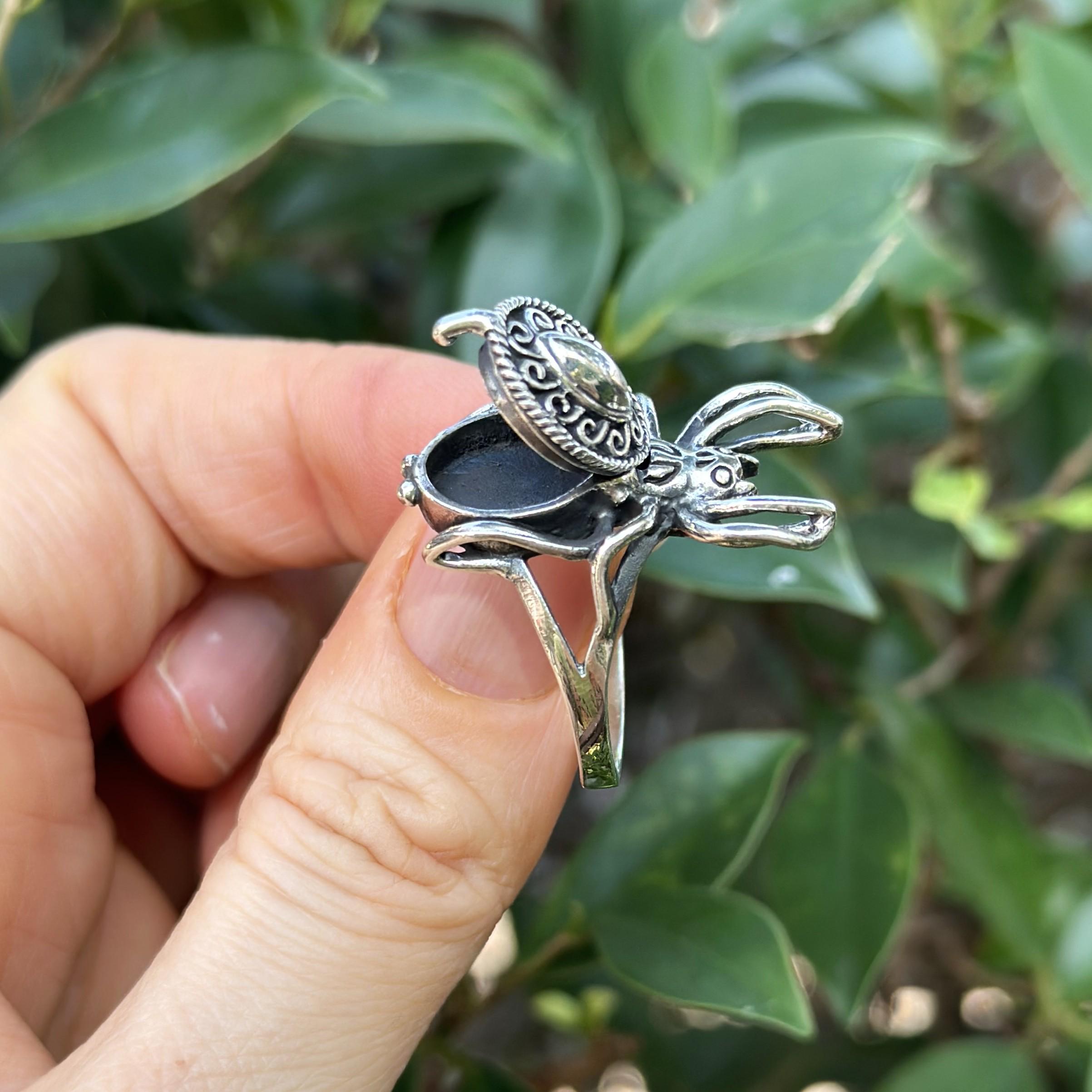 スパイダーロケットリング 925スターリングシルバー 秘密の