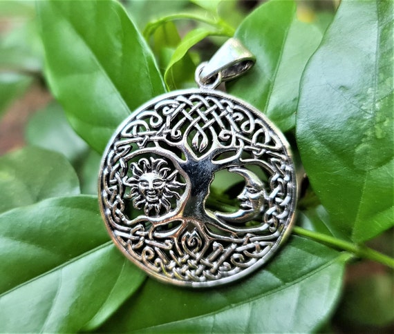 Sun moon pendant best sale