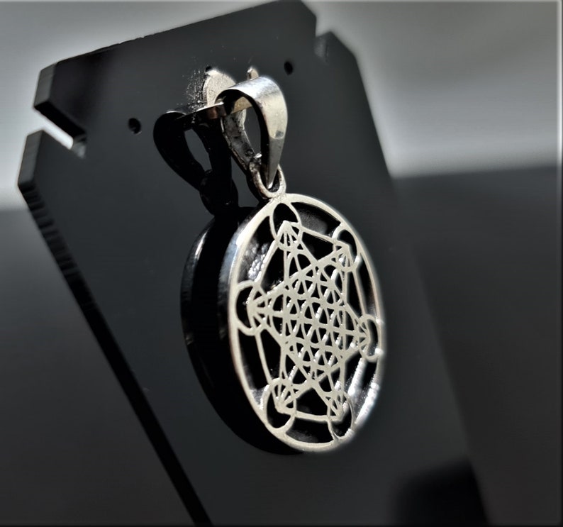 Metatron Cube Pendant STERLING SILVER 925 Sacred Geometry Etsy