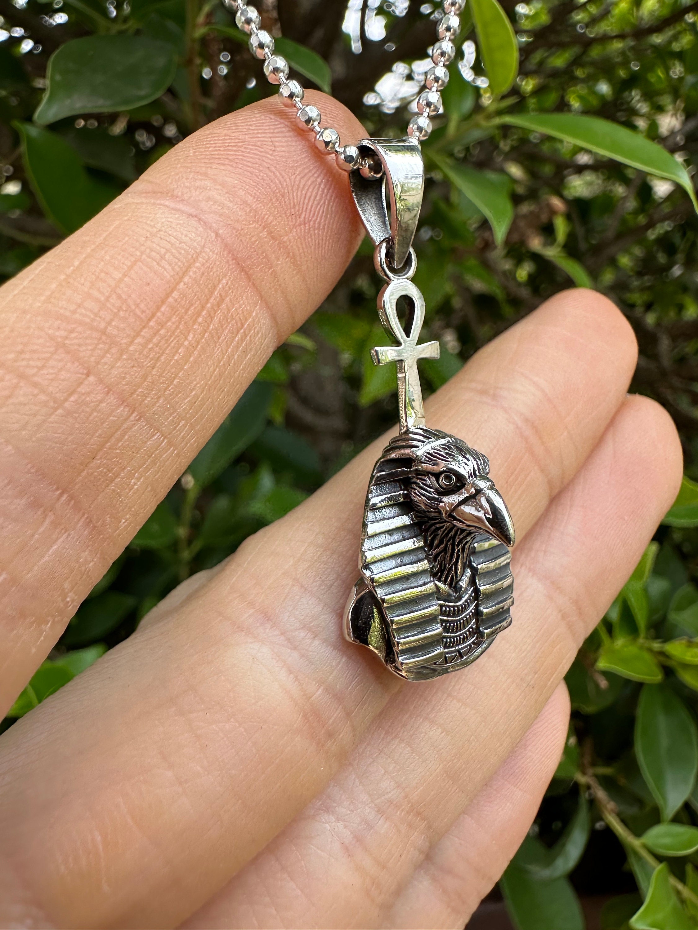 HORUS Pendant STERLING SILVER 925 Falcon Head God of a Sky HORUS Pendant STERLING SILVER 925 Falcon Head God of a Sky
