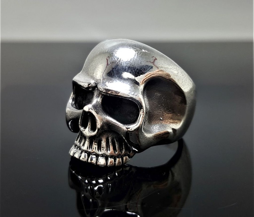 アクセサリー silver925 vintage seven skull ring Silver Phantom Jewelry Adjustable Calavera Skull Ring size 7