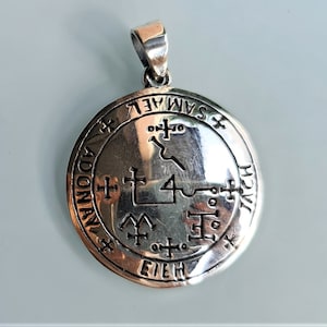 Archangel Samael Seal Pendant Philosophical Sacred Talisman Sigil Of Samael Archangel Seal Of Solomon Magical Amulet