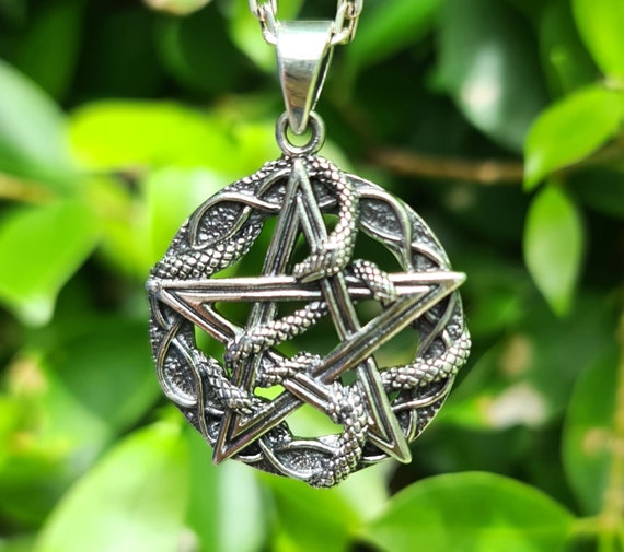 XL Pentacle Pendant in Sterling Silver - Pentagram