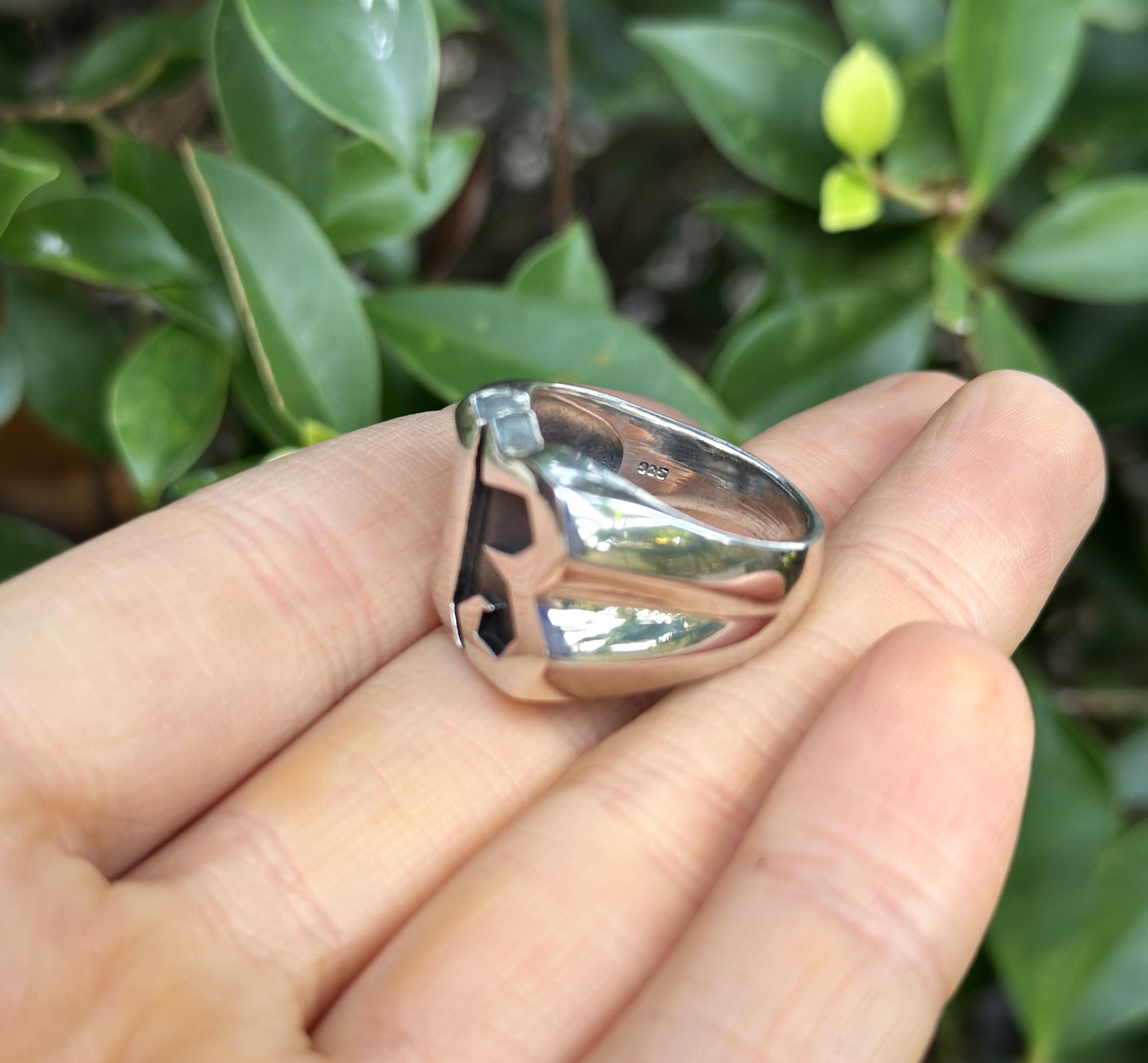 Lucky Number 13 Ring 925 STERLING SILVER Winner Gambler Biker Punk