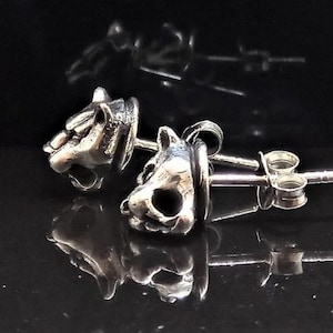 Panther Stud Earrings STERLING SILVER 925 Wild Cat Totem Animal