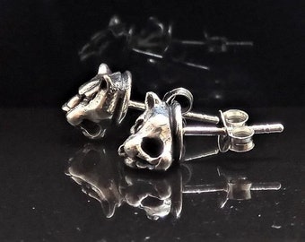 パンサースタッドピアス スターリングシルバー 925 ワイルドキャット
