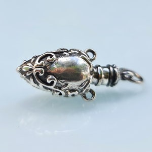 Perfume Bottle Pendant STERLING SILVER 925 Amphora Shape Locket Fragrance Perfume/Essential Oil 3D Locket/Pendant Minimalist Urn image 5