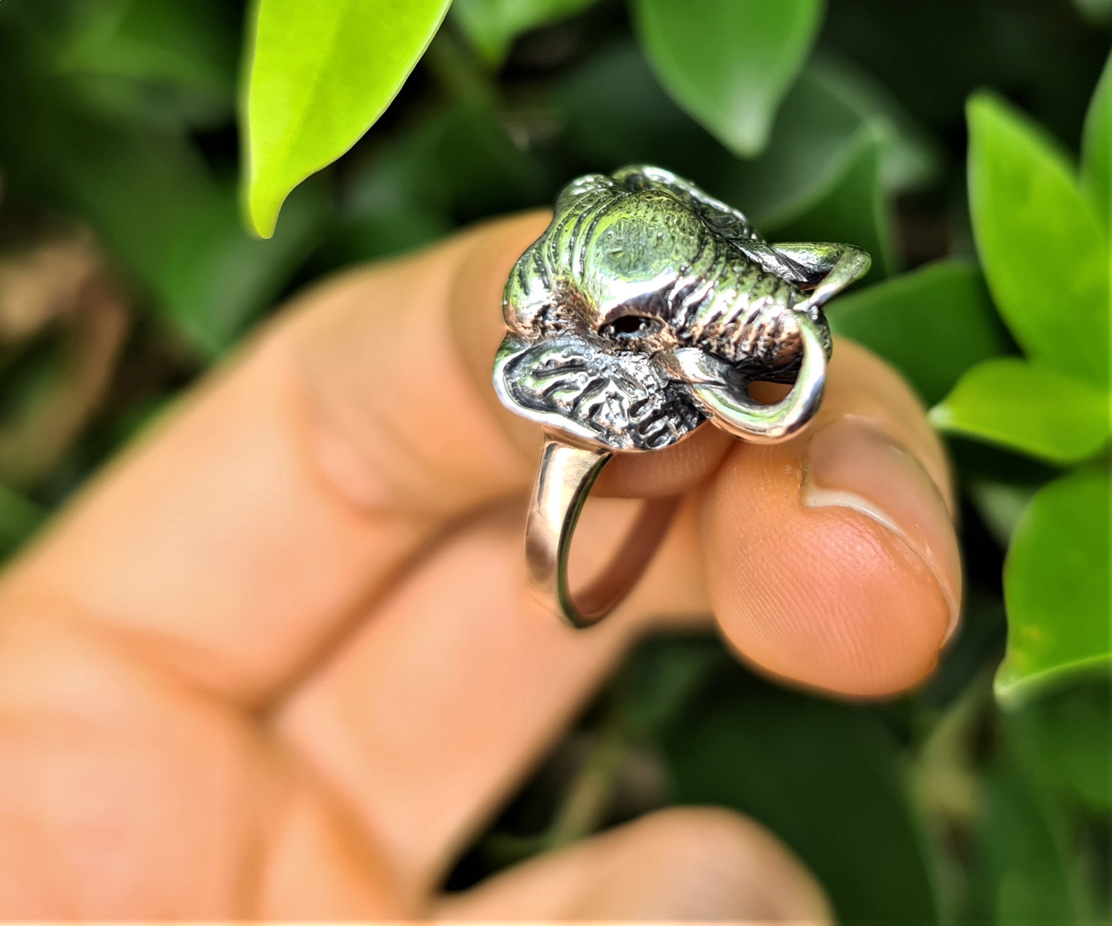 Anello Elephant Spinner: Fascia Da Meditazione Bicolore In Argento Sterling - Italia - Foto 5