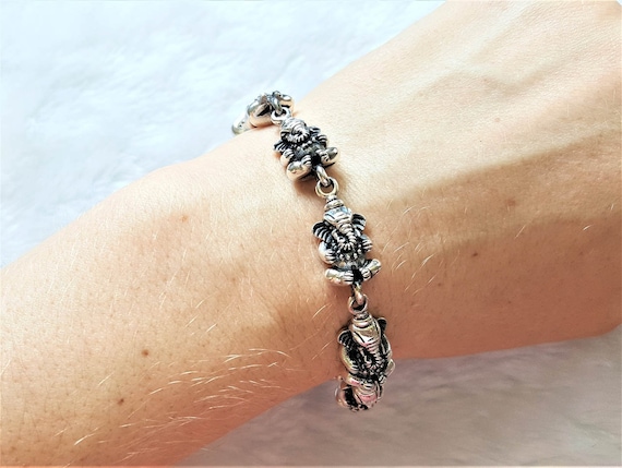 925 Sterling Silver Customized Idol Ganesha Bracelet, Best Gifting Stylish  Bracelet, Unisex Personalized Belly Dance Jewelry Nsbr242 - Etsy Sweden
