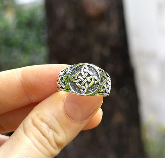 TOGGLE KNOT RING-SILVER925-トグルリング Witch's Knot Ring 925 Sterling Silver Protection Talisman Occult