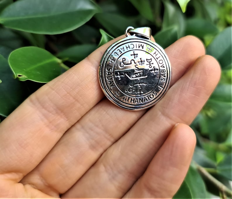 Archangel Michael Seal Pendant Philosophical Sacred Talisman Etsy