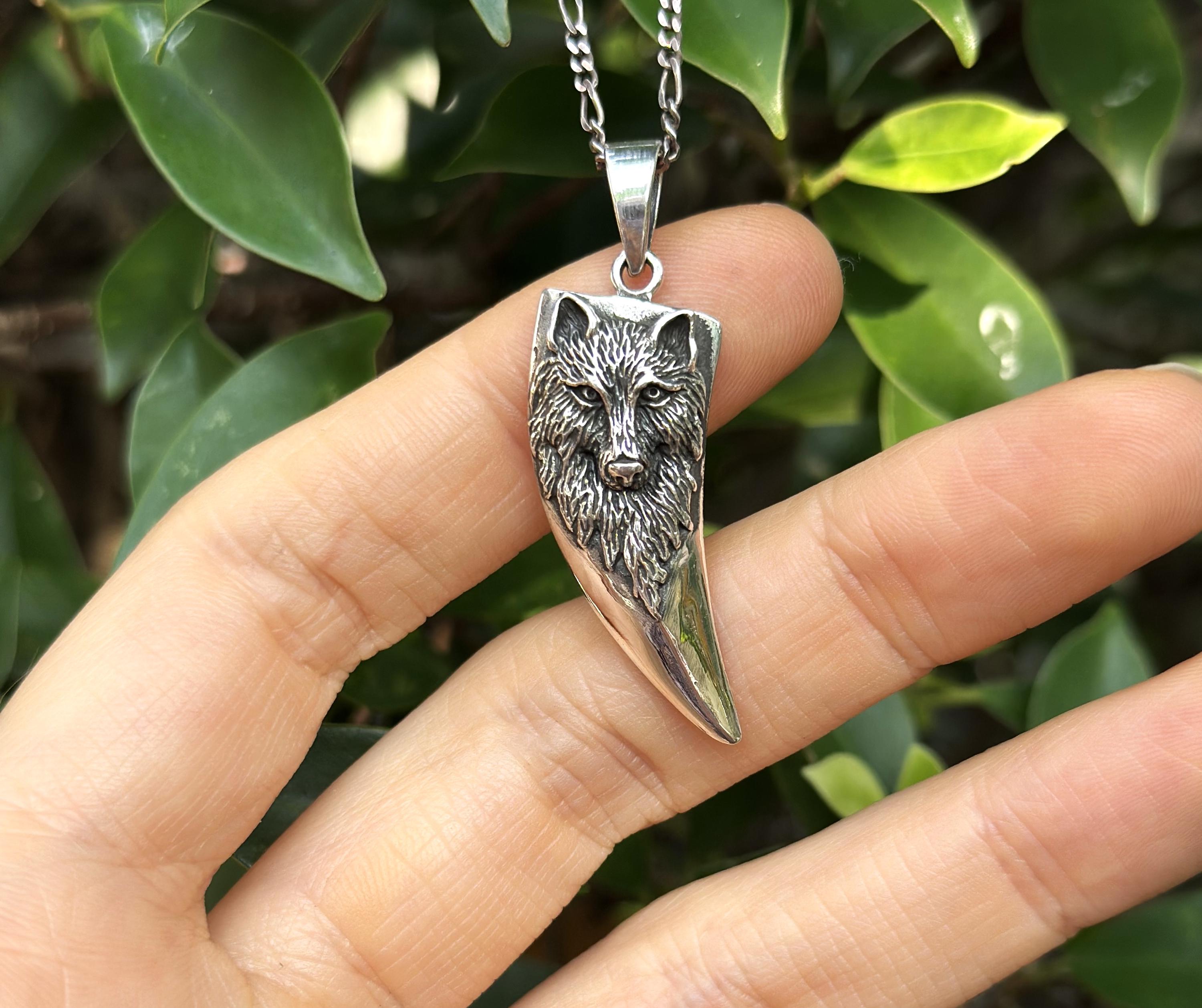 Wolfman シルバー925 ペンダント Wolf Fang Claw Pendant 925 STERLING SILVER Viking Wolf Warrior