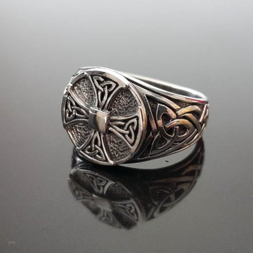 Celtic Cross Ring // 925 Sterling Silver // Celtic Cross | Etsy