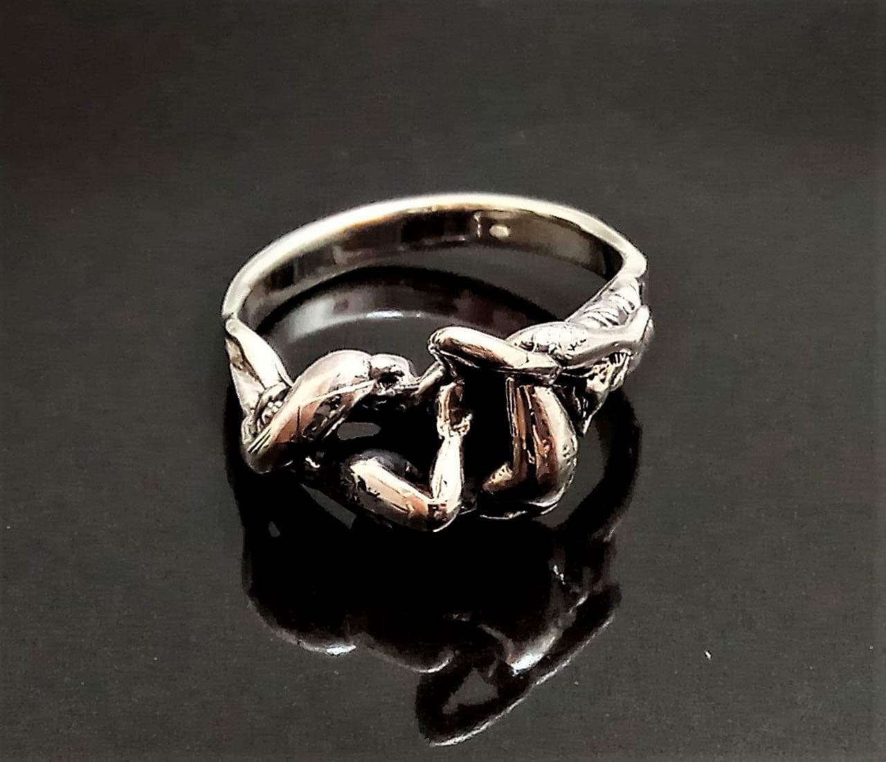 Erotic Ring Sterling Silver 925 Kama Sutra Pose 69 Sexy Ring Etsy