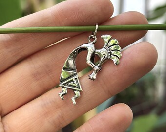 Kokopelli Pendant 925 STERLING SILVER Fertility Deity Native