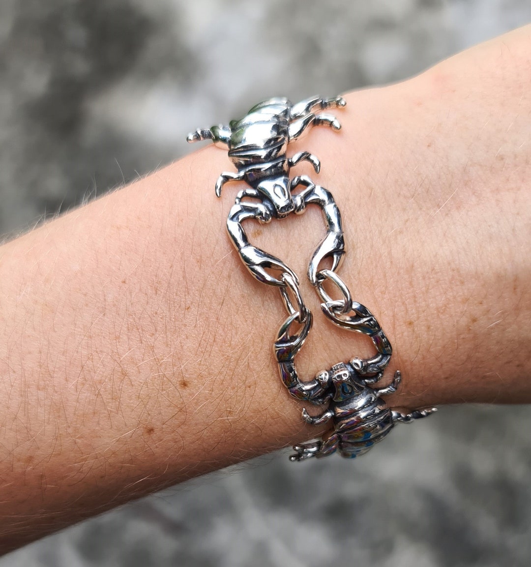 VIPER | Herenarmband van zebranohout en zwart RVS | HOT&TOT