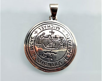 Archangel Michael Seal Pendant Philosophical Sacred Talisman Sigil Of Michael Archangel Seal Of Solomon Magical Amulet