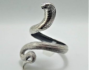 ハンドメイド 925 スターリングシルバー キングコブラ サーペント