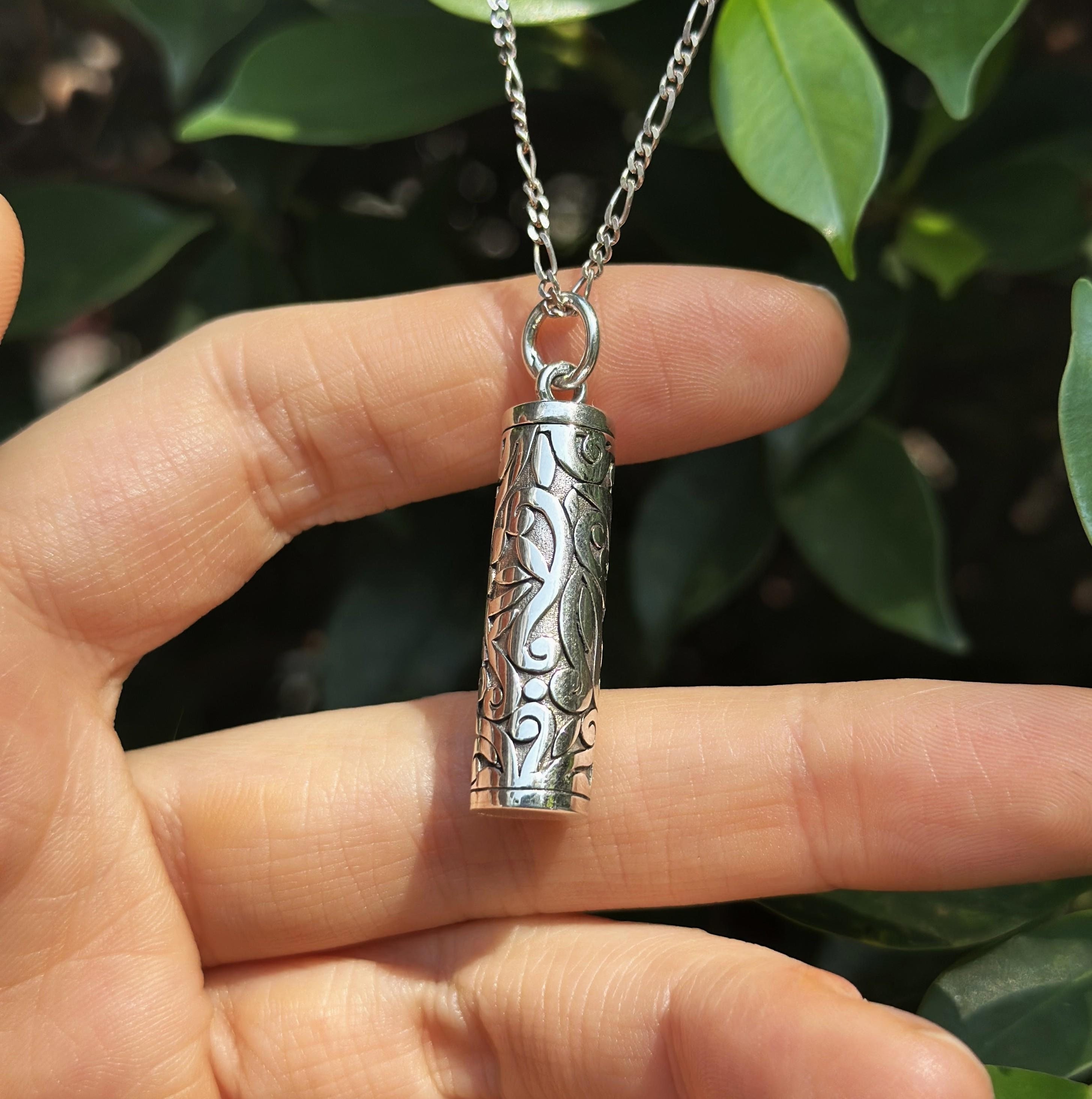香水ロケットボトルペンダント 925スターリングシルバーメモリアル